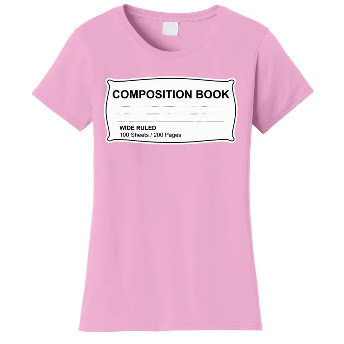 Composition Notebook Halloween Costume Couples Fancy Dress Women's T-Shirt