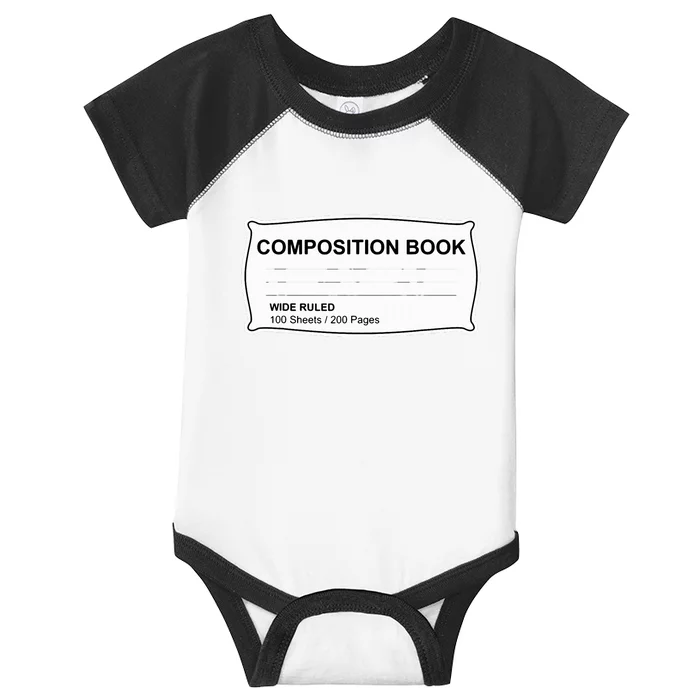 Composition Notebook Halloween Costume Couples Fancy Dress Infant Baby Jersey Bodysuit