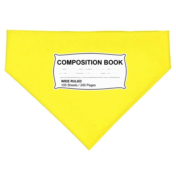 Composition Notebook Halloween Costume Couples Fancy Dress USA-Made Doggie Bandana