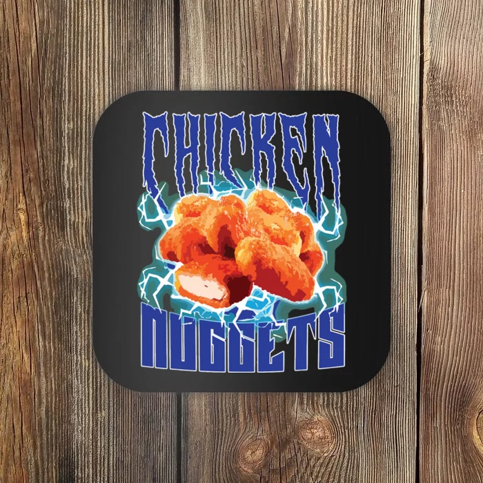 Chicken Nuggets Heavy Metal Funny Chicken Nuggets Lover Coaster