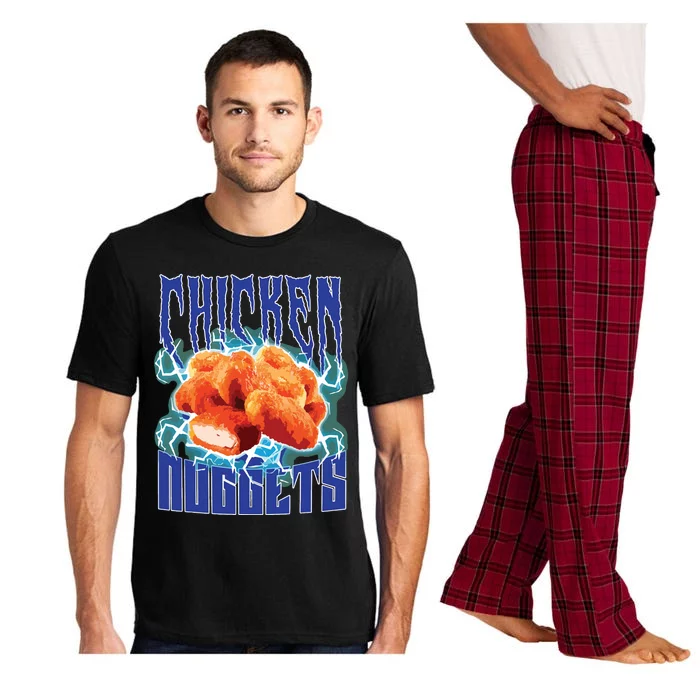 Chicken Nuggets Heavy Metal Funny Chicken Nuggets Lover Pajama Set