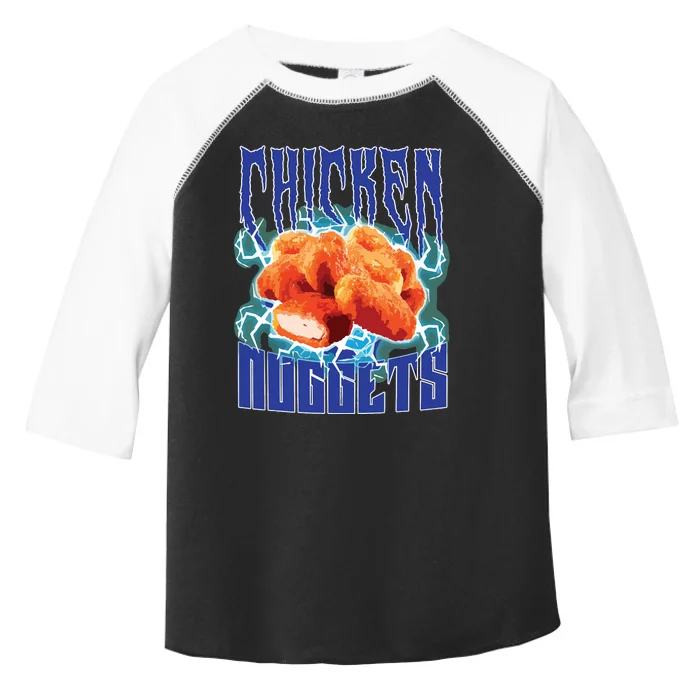 Chicken Nuggets Heavy Metal Funny Chicken Nuggets Lover Toddler Fine Jersey T-Shirt