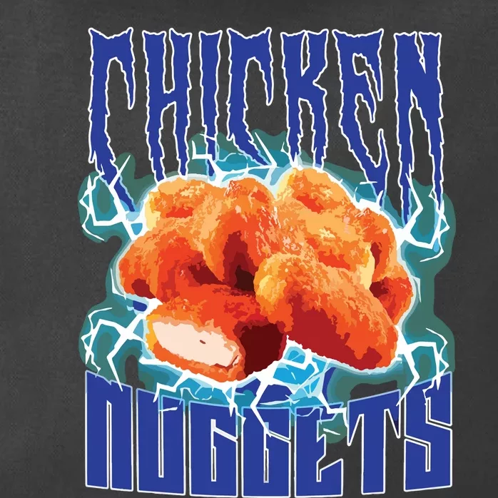 Chicken Nuggets Heavy Metal Funny Chicken Nuggets Lover Zip Tote Bag