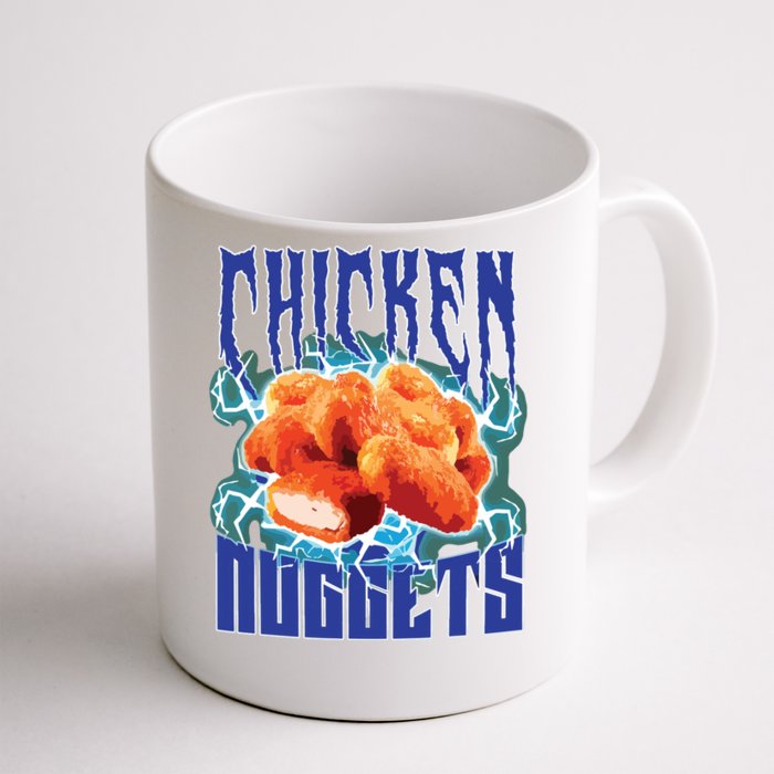 Chicken Nuggets Heavy Metal Funny Chicken Nuggets Lover Front & Back Coffee Mug