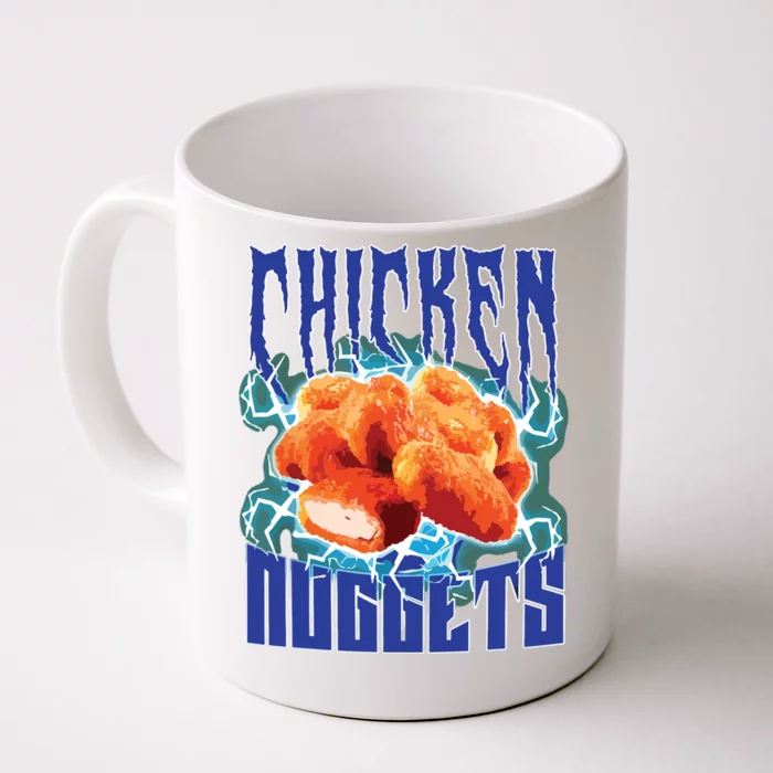 Chicken Nuggets Heavy Metal Funny Chicken Nuggets Lover Front & Back Coffee Mug