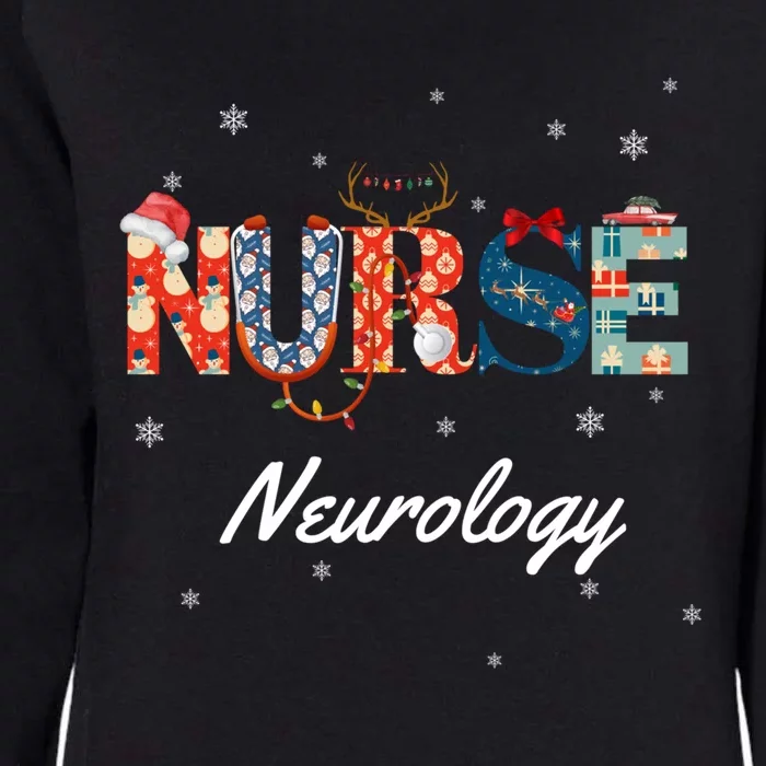 Christmas Nurse Holiday Scrubs Neurology Neuro Gift Womens California Wash Sweatshirt