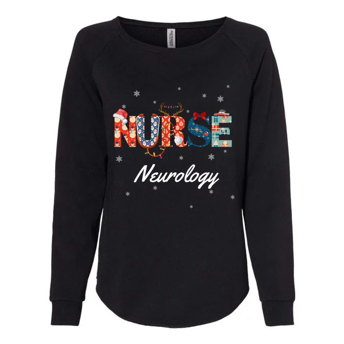 Christmas Nurse Holiday Scrubs Neurology Neuro Gift Womens California Wash Sweatshirt