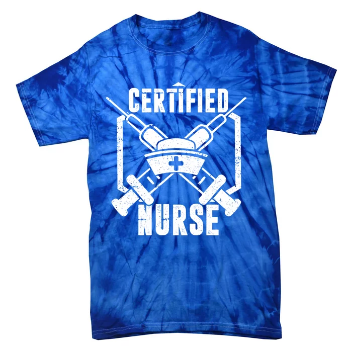 Certified Nurse Hero Cool Gift Tie-Dye T-Shirt