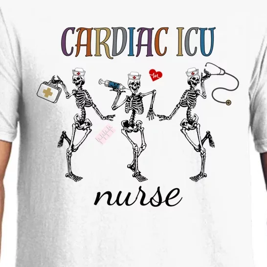 Cvicu Nurse Halloween Funny New Nurse Week Dancing Skeleton Gift Pajama Set