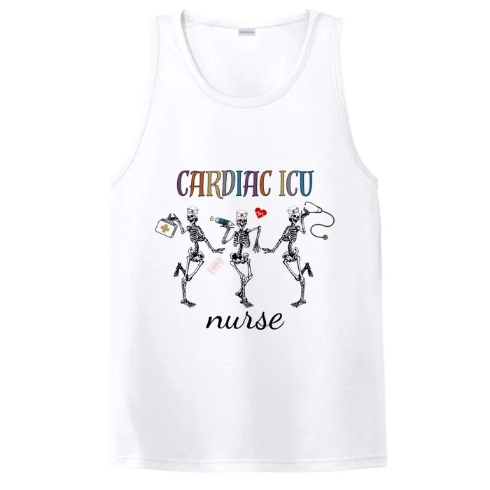 Cvicu Nurse Halloween Funny New Nurse Week Dancing Skeleton Gift Performance Tank