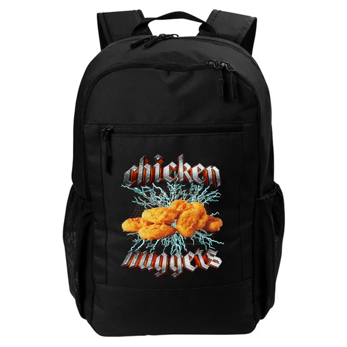 Chicken Nuggets Heavy Metal Hardcore Music Daily Commute Backpack