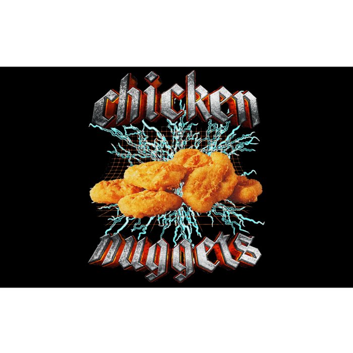 Chicken Nuggets Heavy Metal Hardcore Music Bumper Sticker