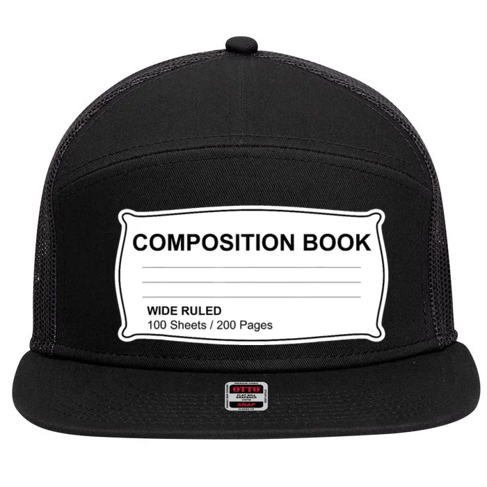 Composition Notebook Halloween Costume Couples Fancy Dress 7 Panel Mesh Trucker Snapback Hat