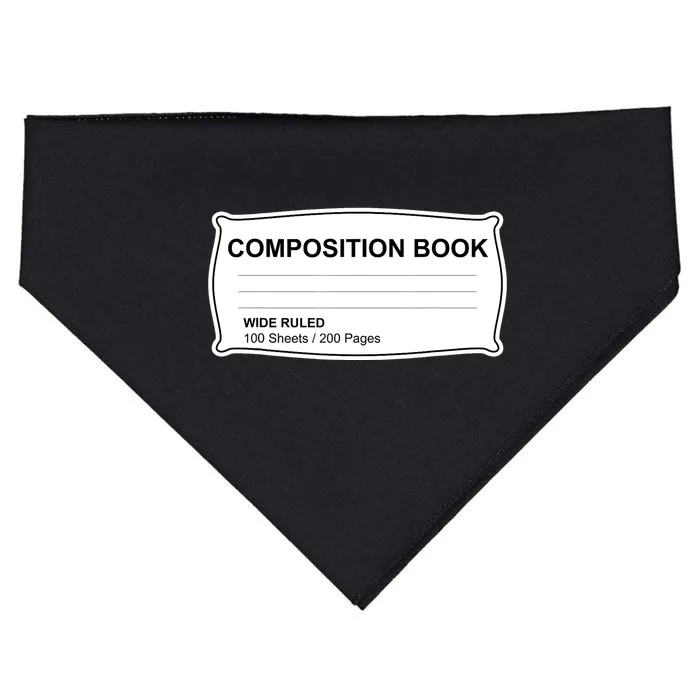 Composition Notebook Halloween Costume Couples Fancy Dress USA-Made Doggie Bandana