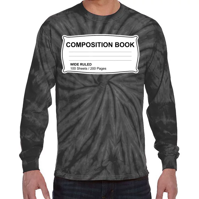 Composition Notebook Halloween Costume Couples Fancy Dress Tie-Dye Long Sleeve Shirt