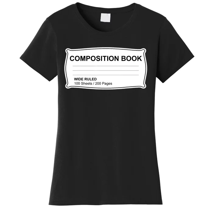 Composition Notebook Halloween Costume Couples Fancy Dress Women's T-Shirt