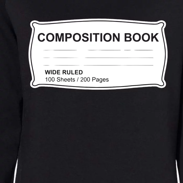 Composition Notebook Halloween Costume Couples Fancy Dress Womens California Wash Sweatshirt