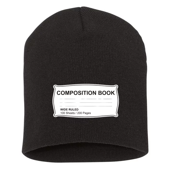 Composition Notebook Halloween Costume Couples Fancy Dress Short Acrylic Beanie