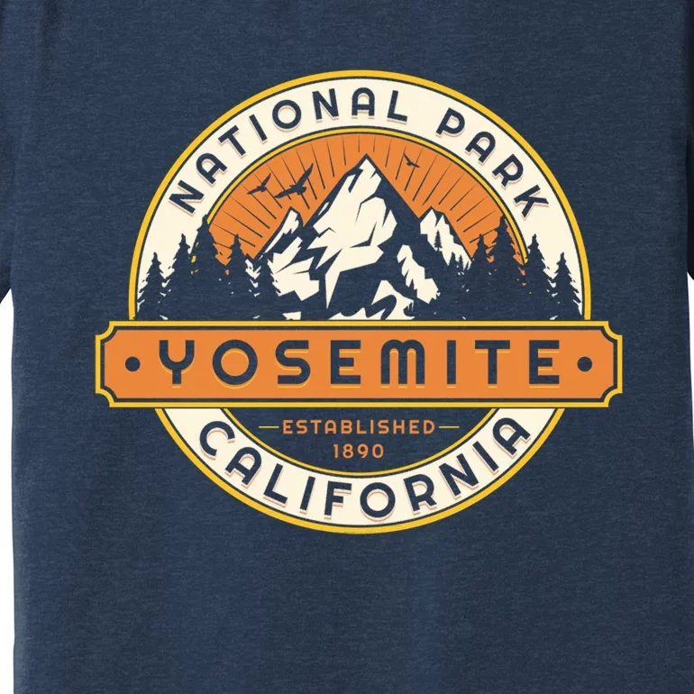 California Nature Hiking Outdoors Gift Yosemite National Park Premium T-Shirt