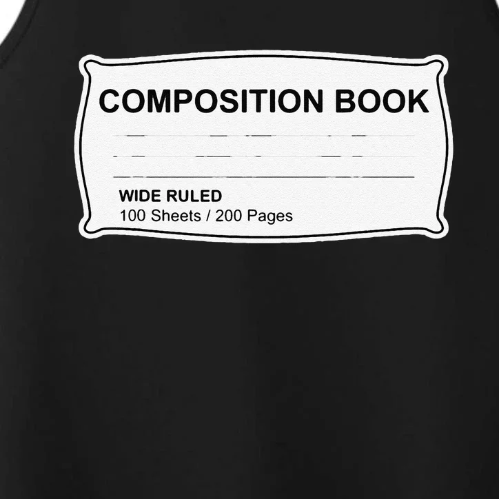 Composition Notebook Halloween Costume Couples Fancy Dress Gift Performance Tank