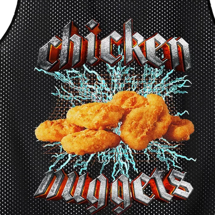 Chicken Nuggets Heavy Metal Mesh Reversible Basketball Jersey Tank