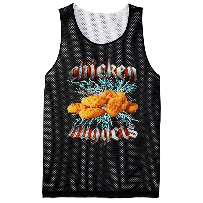 Chicken Nuggets Heavy Metal Mesh Reversible Basketball Jersey Tank