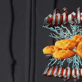 Chicken Nuggets Heavy Metal Full Zip Hoodie