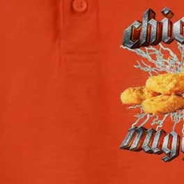 Chicken Nuggets Heavy Metal Funny Dry Zone Grid Performance Polo