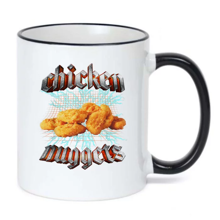 Chicken Nuggets Heavy Metal Funny Black Color Changing Mug