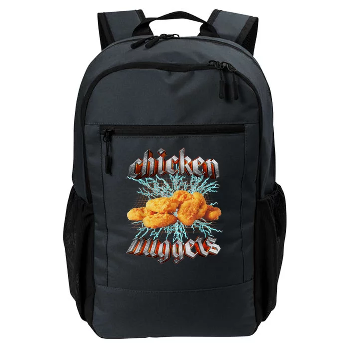 Chicken Nuggets Heavy Metal Funny Daily Commute Backpack