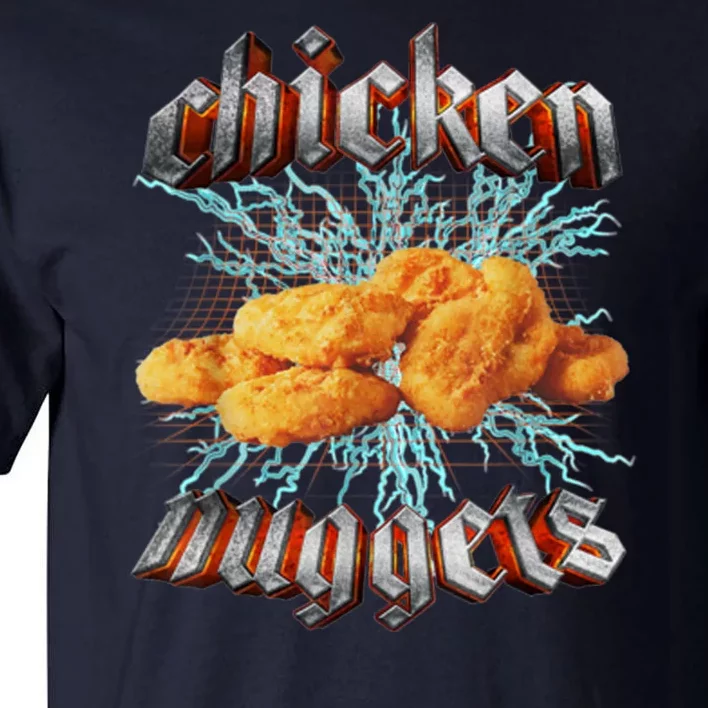 Chicken Nuggets Heavy Metal Funny Tall T-Shirt