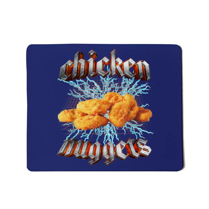 Chicken Nuggets Heavy Metal Funny Mousepad