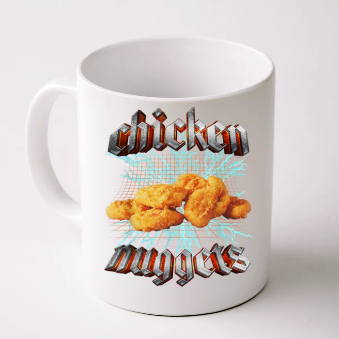 Chicken Nuggets Heavy Metal Funny Front & Back Coffee Mug