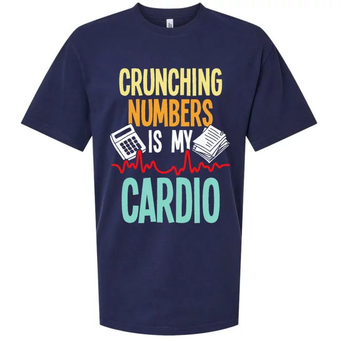 Crunching Numbers Is My Cardio Accountant Auditor Auditing Sueded Cloud Jersey T-Shirt