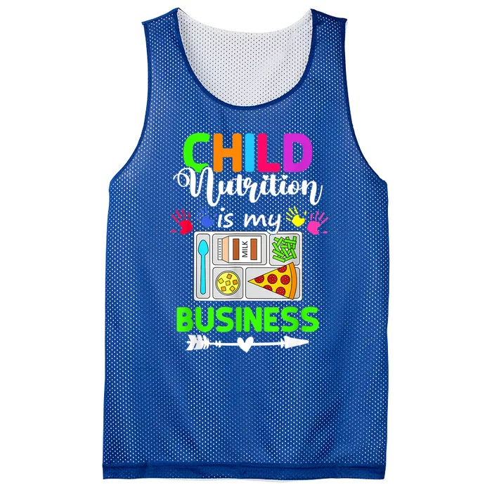 Child Nutrition Is My Business Cafeteria Worker Lunch Lady Mesh Reversible Basketball Jersey Tank