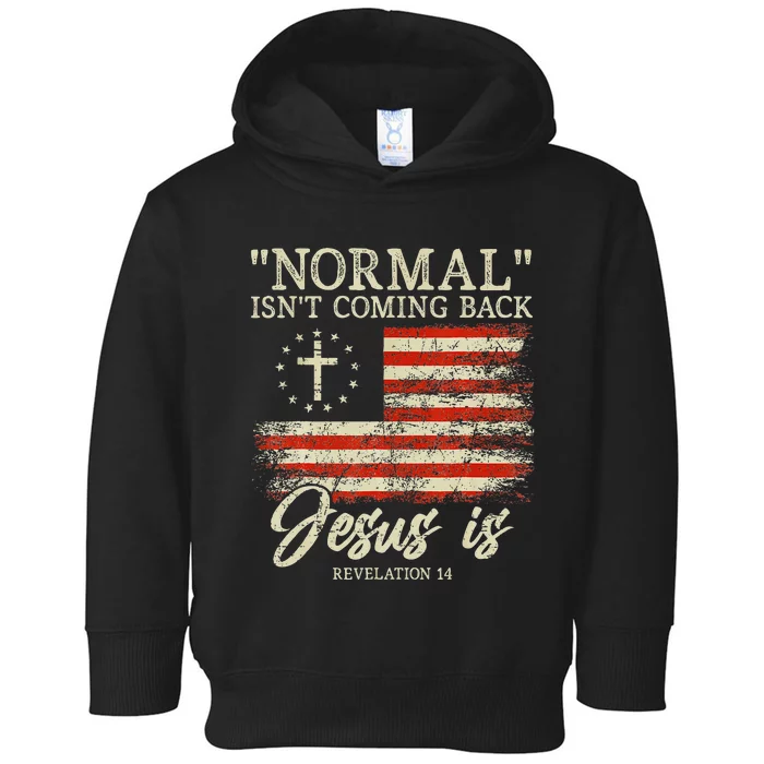 Christian Normal Isnt Coming Back Jesus Is Gift Toddler Hoodie