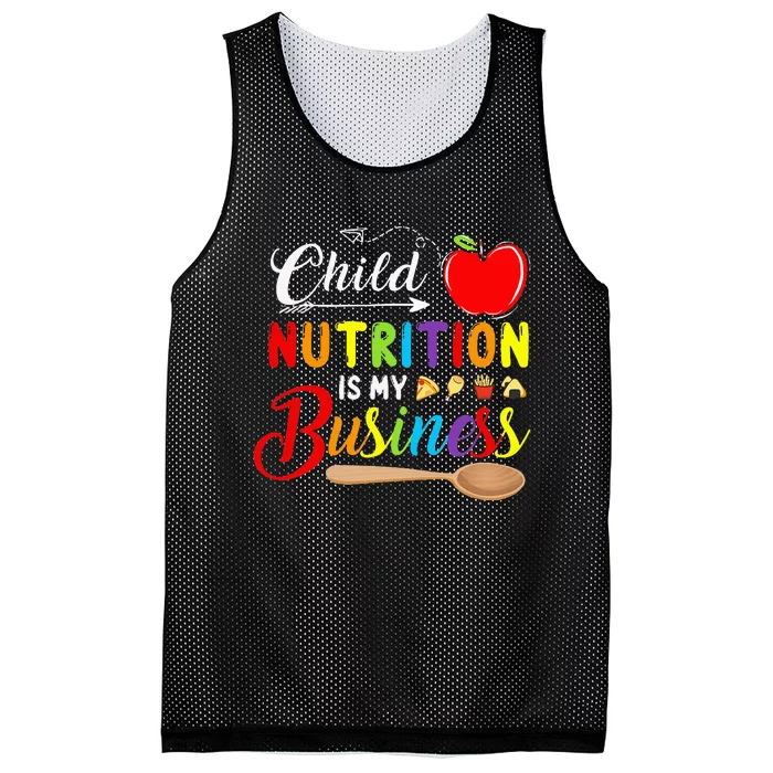 Child Nutrition Is My Business Cute Apple Mesh Reversible Basketball Jersey Tank