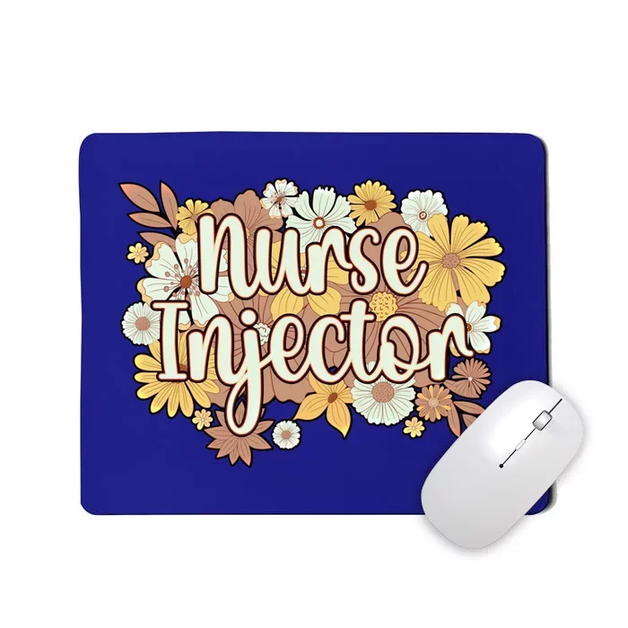 Cute Nurse Injector Flowers Aesthetic Nursing Meaningful Gift Mousepad