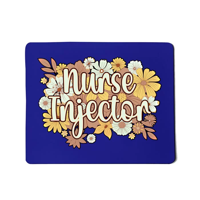 Cute Nurse Injector Flowers Aesthetic Nursing Meaningful Gift Mousepad