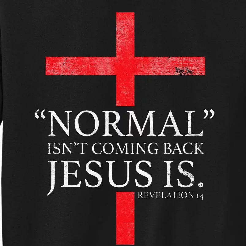 Christian Normal Isnt Coming Back Jesus Is Gift Tall Sweatshirt