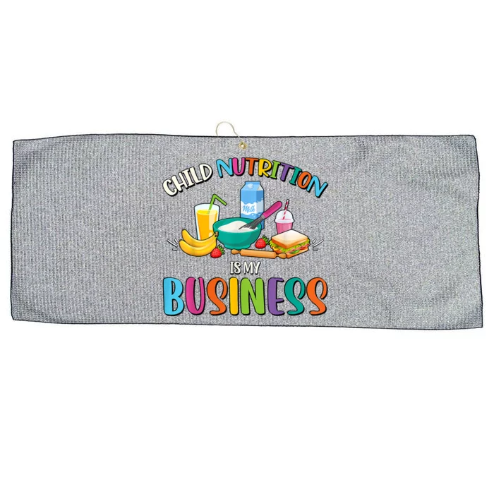 Child Nutrition Is My Business Cafeteria Worker Lunch Lady Large Microfiber Waffle Golf Towel