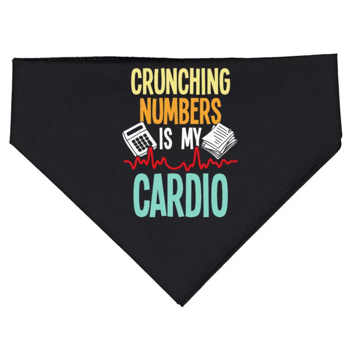 Crunching Numbers Is My Cardio Accountant Auditor Auditing USA-Made Doggie Bandana