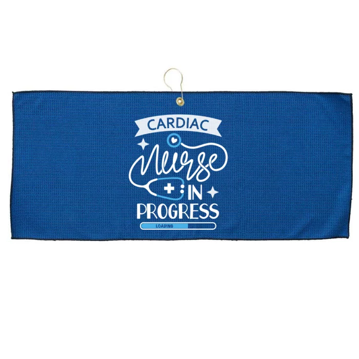 Cardiac Nurse In Progress Funny Gift Cardiology Nursing Student Life Gift Large Microfiber Waffle Golf Towel