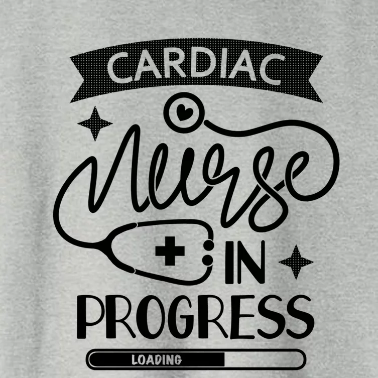 Cardiac Nurse In Progress Cute Gift Cardiology Nursing Student Life Gift Women's Crop Top Tee