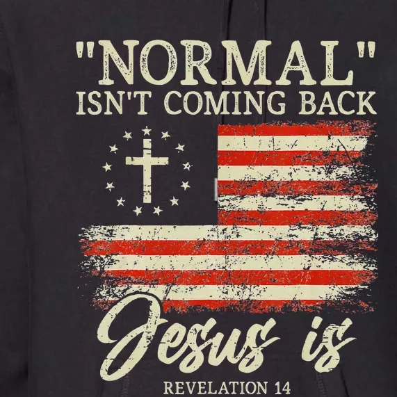 Christian Normal Isnt Coming Back Jesus Is Gift Premium Hoodie