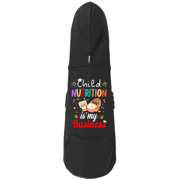 Child Nutrition Is My Business School Cafeteria Lunch Lady Doggie 3-End Fleece Hoodie