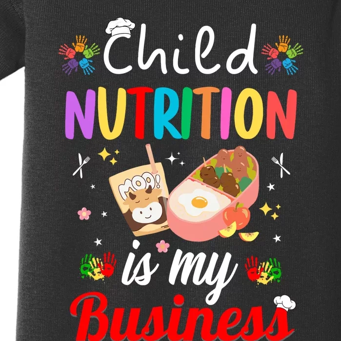 Child Nutrition Is My Business School Cafeteria Lunch Lady Baby Bodysuit