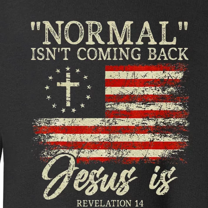 Christian Normal IsnT Coming Back Jesus Is Gift Toddler Sweatshirt