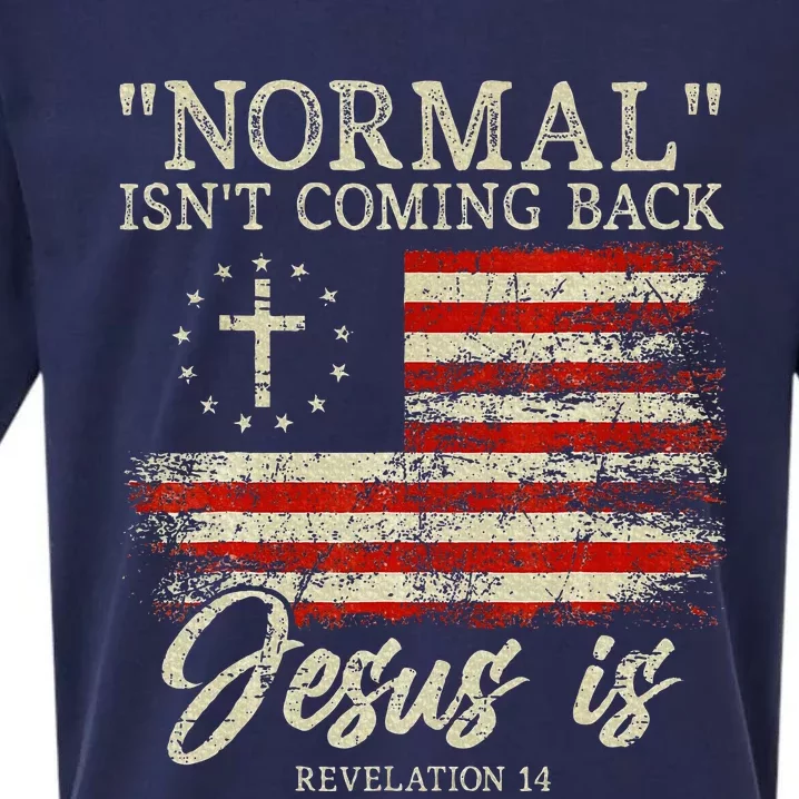 Christian Normal IsnT Coming Back Jesus Is Gift Sueded Cloud Jersey T-Shirt