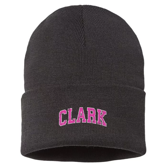 Clark New Jersey Nj Vintage Sports Sustainable Knit Beanie